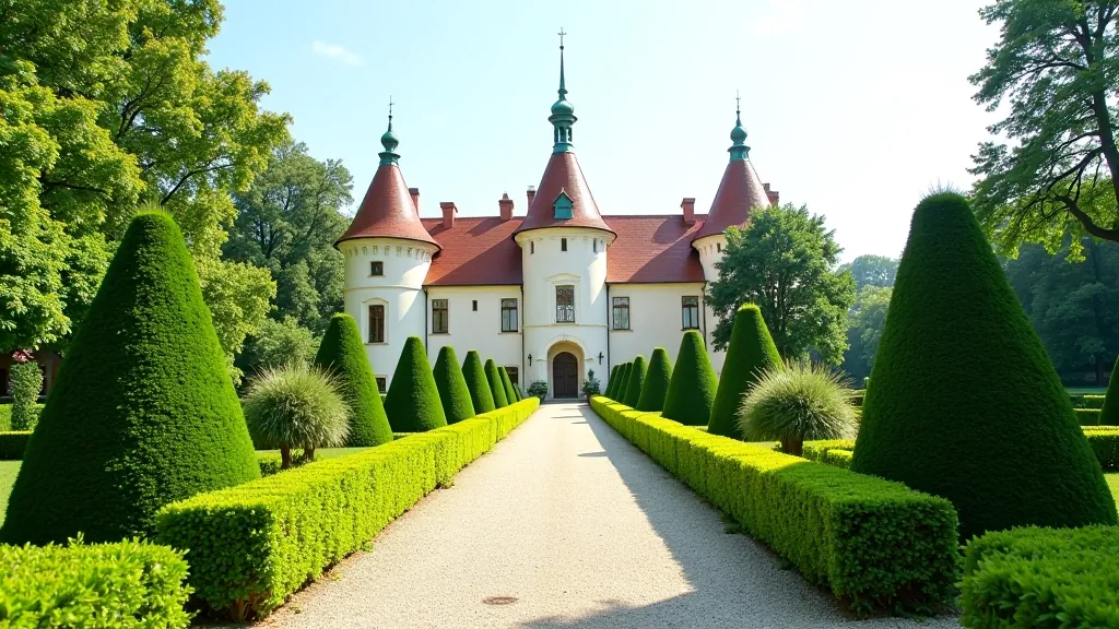 Hluboká nad Vltavou se svými pohádkovými zahradami a řekou