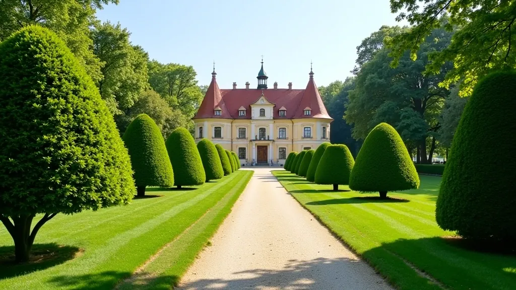 Konopiště zámecký park s klasickými zahradami a loveckým dědictvím